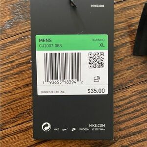 NIKE DRI-FIT Mens Standard Fit Athletic Shorts Black Size XL